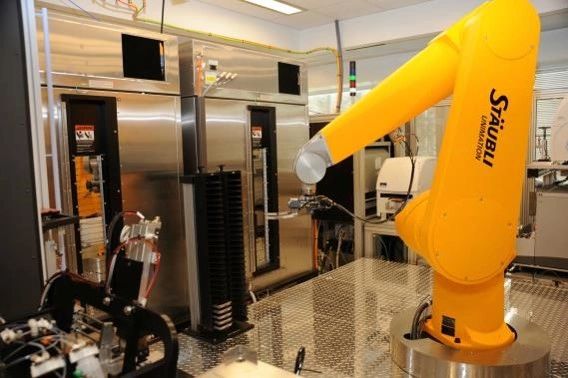 Laboratory scientist conducting environmental testing